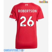 Camisa de time de futebol Liverpool Andrew Robertson #26 Replicas 1º Equipamento Feminina 2025-26 Manga Curta